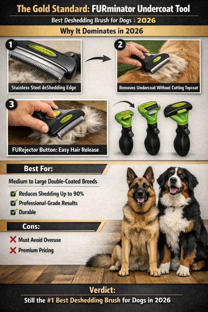 1  The Gold Standard Furminator Undercoat Tool