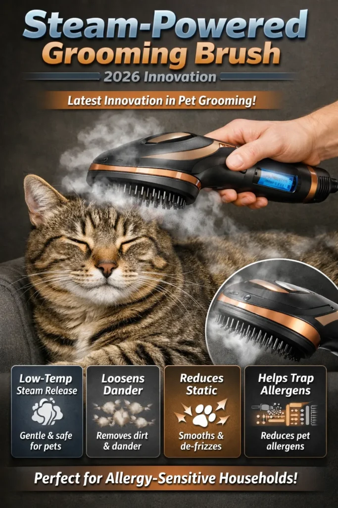7 Steam Powered Grooming Brush 2026 Innovation