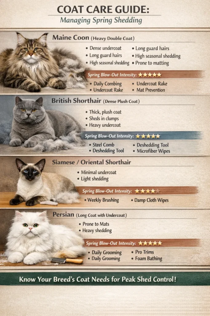 Cat Breed Shedding Guide For Spring