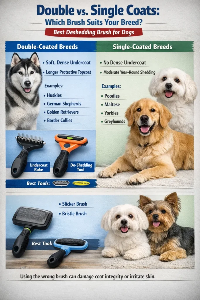 Double Vs  Single Coats Which Brush Suits Your Breed