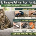 How to Remove Pet Hair From Furniture: Easy Spring Cat Grooming & Cleaning Guide (2026)