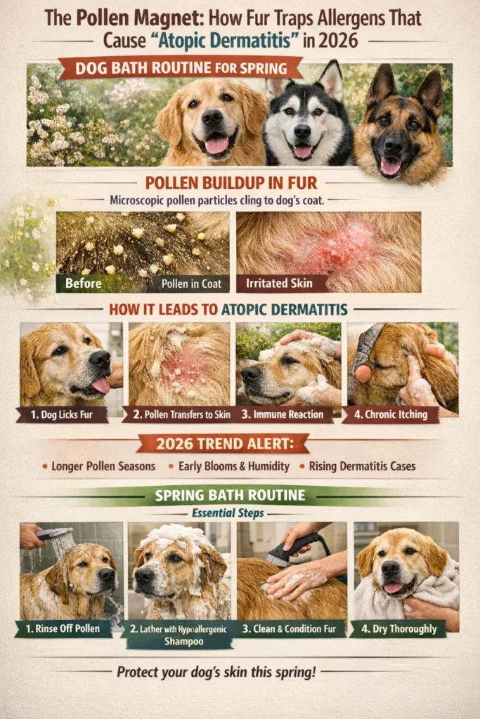 The Pollen Magnet How Fur Traps Allergens That Cause Atopic Dermatitis In 2026