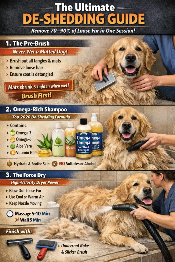 The Ultimate De Shedding Guide Steps