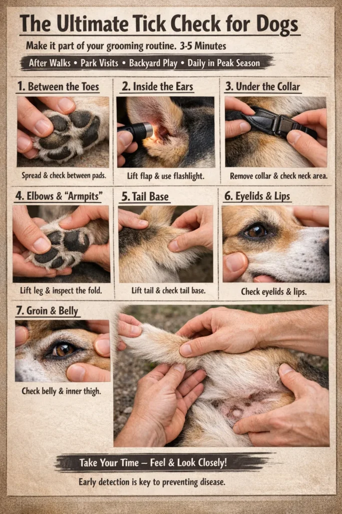 Tick Check Guide For Dogs