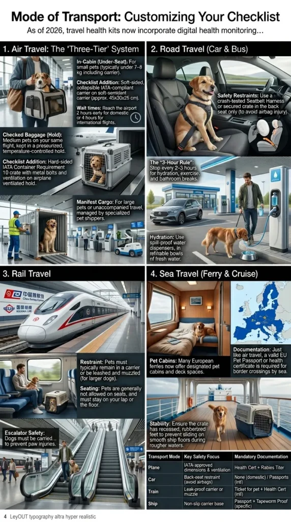 Mode Of Transport Customizing Your Checklist Traveling with Pets Checklist