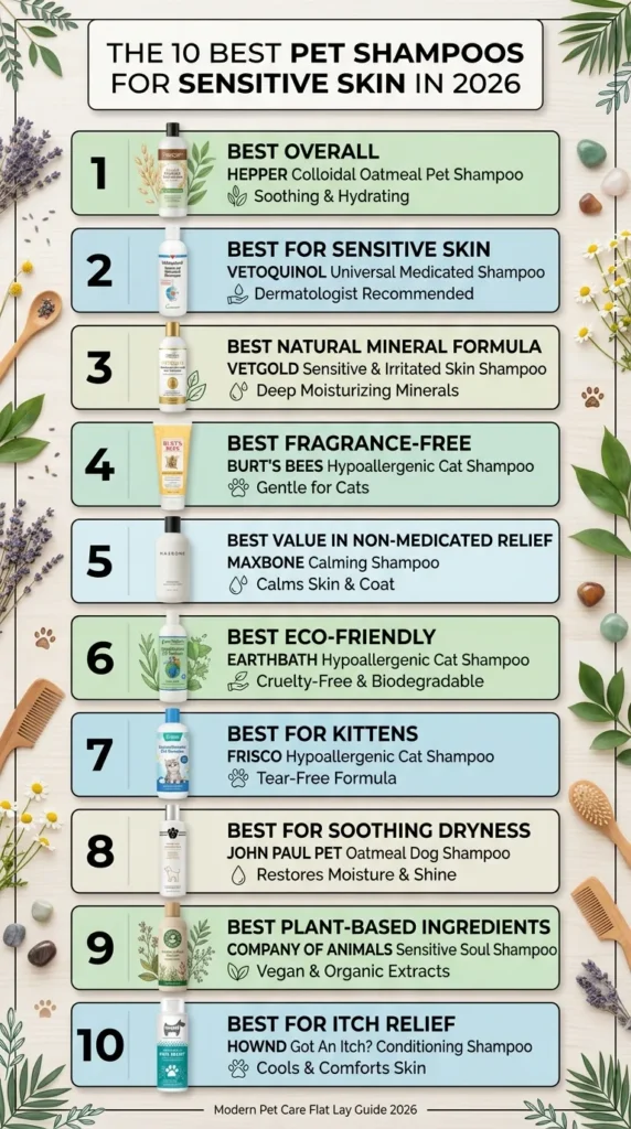 The 10 Best Pet Shampoos For Sensitive Skin In 2026
