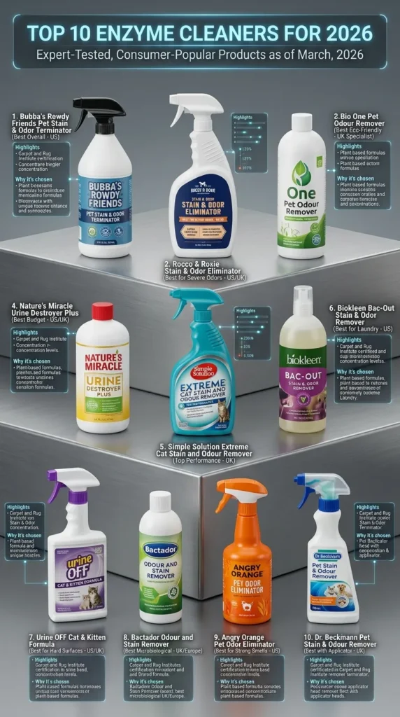 The Top 5 Enzyme Cleaners Available In 2026 For Us And Uk Markets