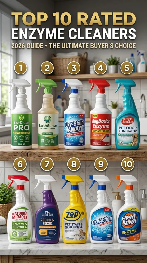 Top 10 Rated Enzyme Cleaners For 2026