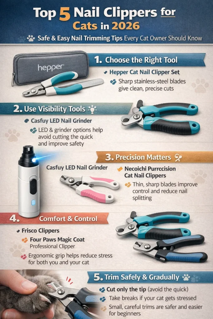 Top 5 Nail Clippers For Cats In 2026