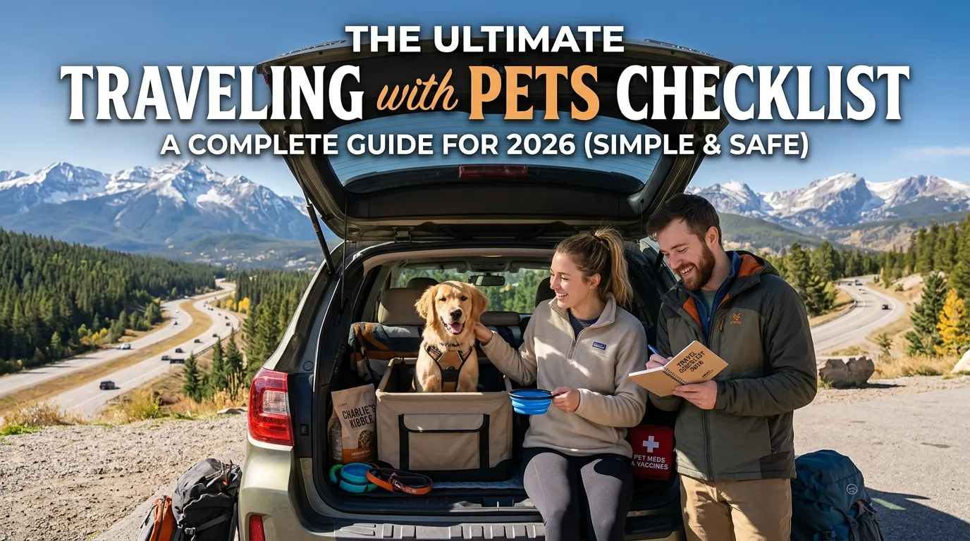 The Ultimate Traveling with Pets Checklist: A Complete Guide for 2026 (Simple & Safe)