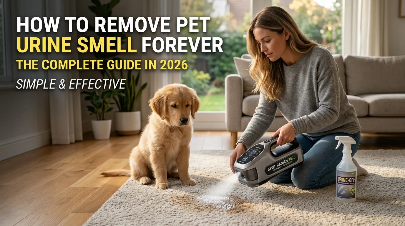 How to Remove Pet Urine Smell Forever: The Complete Guide in 2026 (Simple & Effective)