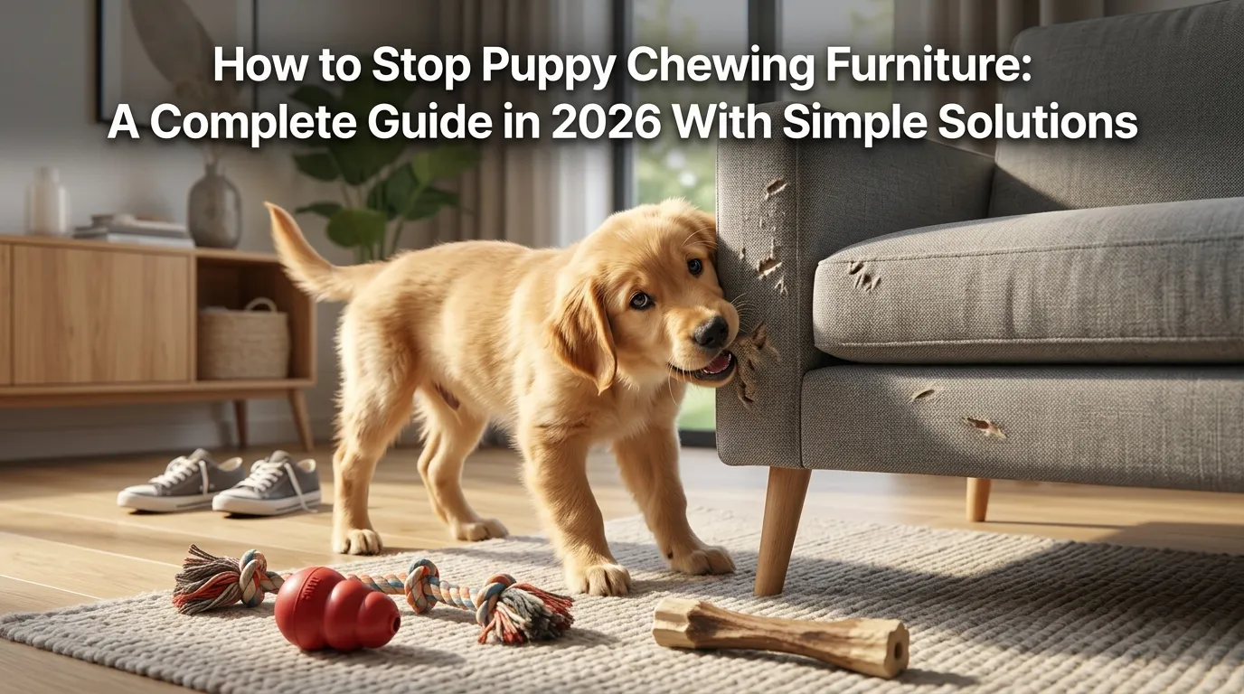 How to Stop Puppy Chewing Furniture: A Complete Guide in 2026 With Simple Solutions